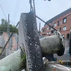 Concrete pipe and lifting work
